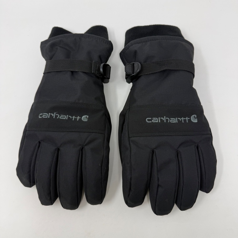 Carhartt A511 Mens Black Waterproof Insulated Work Gloves Large L Heavy Duty